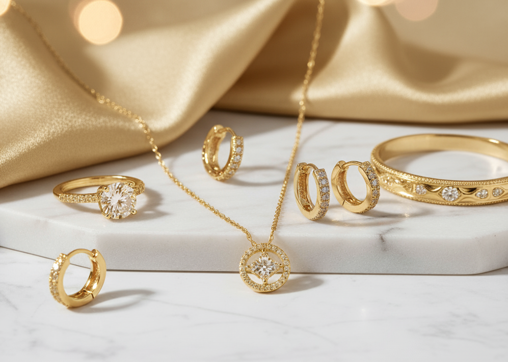 Capa do catálogo de joias PVD Gold